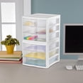 thumbnail image 2 of Sterilite 3 Drawer White Unit, 2 of 7