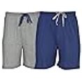 thumbnail image 3 of Hanes Mens Jersey Lounge Drawstring Shorts with Logo Waistband 2-Pack, L, 3 of 4