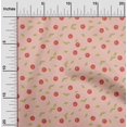 thumbnail image 1 of oneOone Georgette Viscose Fabric Leaves & Apple Fruited Craft Fabric BTY 42 Inch Wide, 1 of 1