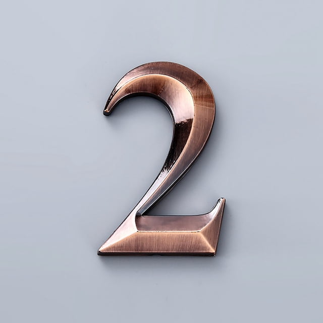 Vaidha Black Modern House Numbers Mailbox Numbers 0-9 Self-Adhesive Street Door Home Address Metal Numbers For Outside Or Inside Signs Easy Install