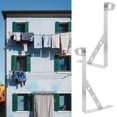 thumbnail image 4 of EIMELI 2pcs Balcony Pole Brackets Clothesline Rod Holder Wall Mounted Bracket for Clothes Hanger, 4 of 6