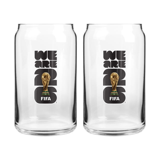 FIFA 2026 EMBLEM 2 CAN GLASS 16 OZ