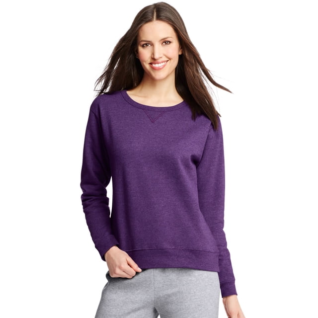 Hanes Womens ComfortSoft EcoSmart Crewneck Sweatshirt, M