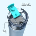 thumbnail image 4 of bubba Dualsip Water Bottle with Straw & 2-Way Lid, 24 oz (710 ml), Leakproof Stainless Steel Tumbler, Reusable, Dishwasher Safe, Lead & BPA-Free, 4 of 13