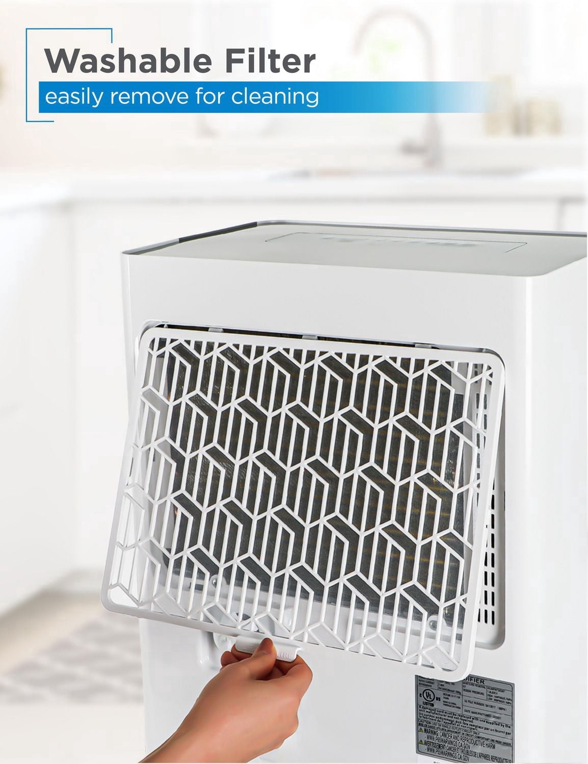 BLACK+DECKER 4500 Sq. Ft. Dehumidifier for Large Spaces and Basements, Energy Star Certified, BD50MWSA