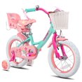 thumbnail image 1 of JOYSTAR Unicorn Vélo pour Filles 14 Pouces, Vert, 1 of 7