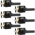 thumbnail image 1 of Poignées de Porte Mate Intérieures Carrées Leviers de Porte Intimité Mate Poignée de Porte Sans Clé Intérieure Levier Droit Moderne pour Chambre et Chambre Réversible pour Côté Droit/gauche, 1 of 8