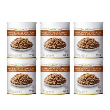 Nutristore Croustilles de Saucisses Lyophilisées, 6 x 990 g