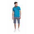 thumbnail image 2 of Dark Black Men's Belted Cargo Shorts, 2 of 6