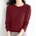 thumbnail image 2 of Kcodviy Chandail Décontracté pour Femme à Col Rond, Collier en Molleton, Chandail Uni à Enfiler, Chandail « Fireside Sweater », Chandails à Enfiler pour Femmes, Chandails Légers à Fermeture Éclair pour Femmes, Chandails d'Hiver pour Femmes, 2 of 7