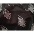 thumbnail image 4 of oneOone Silk Tabby Fabric Leaves|Floral & Paisley Block Printed Craft Fabric BTY 42 Inch Wide, 4 of 4