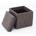 thumbnail image 3 of Chase Fabric Ottoman With Flip Tray Lid (Charcoal Gray), 3 of 4