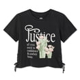 thumbnail image 2 of Justice Girls' Lace-Up Graphic Tee, 2 of 3