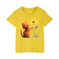 thumbnail image 1 of RXIRUCGD 2025 Vêtements d'Été pour Enfants T-shirt Imprimé Mode Mignon Col Rond Manches Courtes, 1 of 5