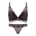 thumbnail image 1 of Birdeem Fashion Women Solid Color Steel Rings Lace Bowcotton Pad Gathering Daily Bra, 1 of 4