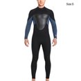 thumbnail image 4 of Combinaison de Plongée Haute Efficacité Anti-Froid Maillots de Bain Confortables Écran Solaire Puissant Réduire la Résistance à l'Eau Combinaison Classique Col Rond Homme Gris Foncé S, 4 of 7