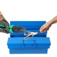 thumbnail image 4 of 1pc Multi-use Tool Handy Box Double-layer Iron Storage Box Folding Tools Case, 4 of 9