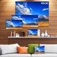 thumbnail image 3 of Clouded Blue Sky over Prairie - Landscape Canvas Art Print, 3 of 4