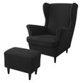 thumbnail image 1 of CHOK 2024 Wing Chair Slipcover Chair Covers For Wingback Chairs Stretch Sofa Cover Furniture Protector Couch Soft With Elastic Bottom-Pink-Chair Cover, 1 of 8