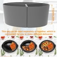 thumbnail image 2 of 3Pcs Slow Cooker Divider Liner Reusable Slow Cooker Divider Insert Heat Resistant Silicone Slow Cooker Divider for 6 QT Pot Kitchen Cooking, 2 of 8