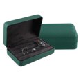 thumbnail image 3 of Unique Bargains 1Pc Multiple Ring Box Jewelry Storage Display Stand Ring Organizer Case PU Leather Gift Box for Wedding Green, 3 of 7