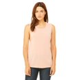 thumbnail image 1 of Bella Canvas Womens Flowy Scoop Blended Muscle Tank, S, Peach, 1 of 3