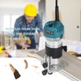 thumbnail image 3 of Amdohai 800W Compact Wood Router Tool Set 110V Electric Trimmer Wood Router with 15pcs Router Bits, 3 of 7