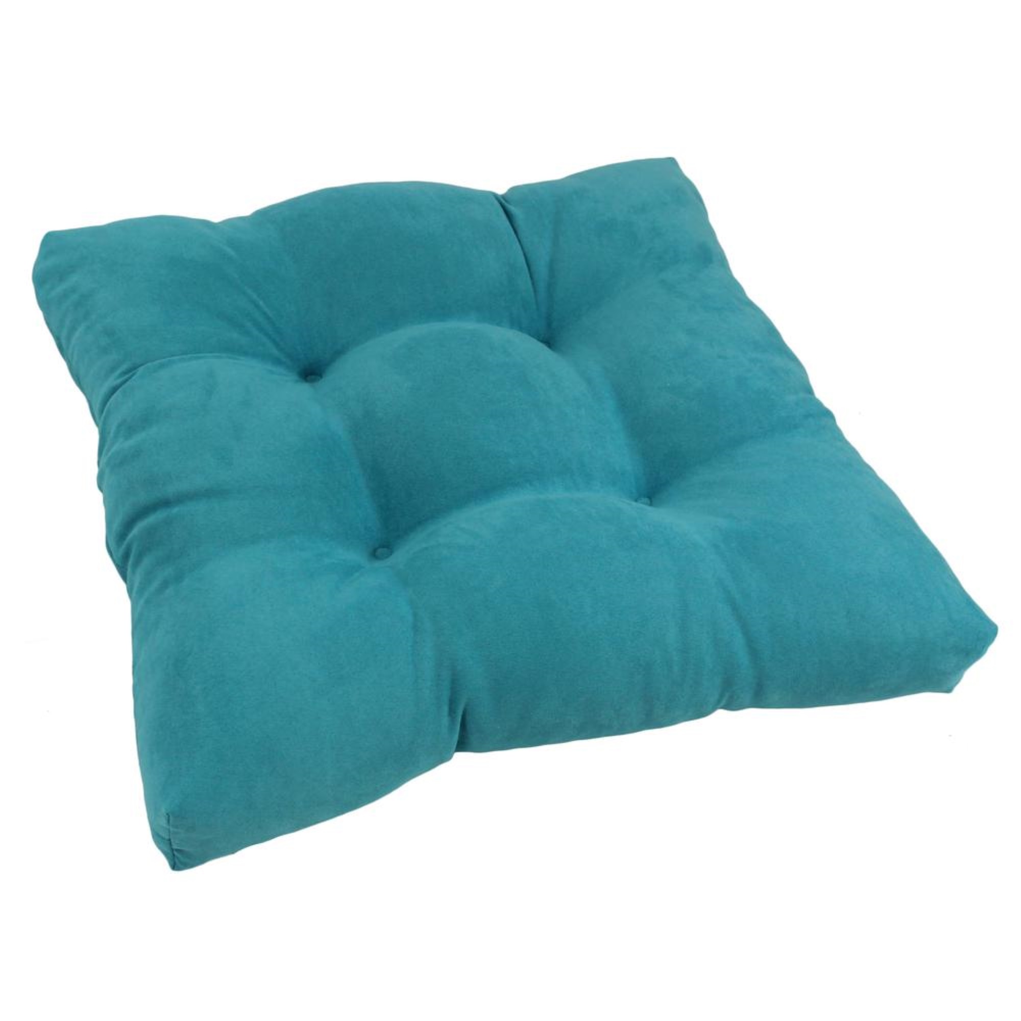 Coussin de Chaise de Salle à Manger Capitonné en Microsuède Carré de 19 Po