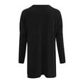 thumbnail image 5 of T-Shirts pour Femmes Décontractés Confortables Cheer Chandail à Manches Longues sous-Vêtement pour Femmes à Manches Longues Col Rond T-Shirts d'Automne pour Femmes Petite Col Roulé Simulé Hauts avec Manches Bouffantes Manches Longues Spandex, 5 of 5