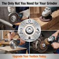 thumbnail image 4 of Angle Grinding Tool Flange Nut, M14 Thread Angle Grinder Flange Nut, Quick Clamping Replacement Part, Perfect Compatibility, Durable Construction, for Replacement & Fixing Cutting Disc (1PC), 4 of 7