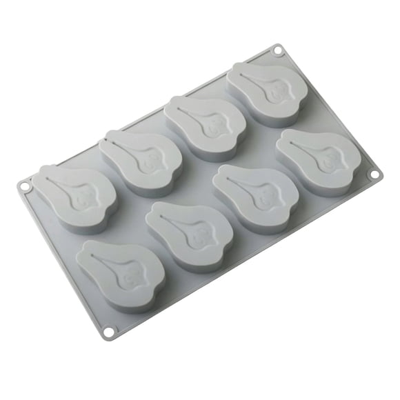XIANXIAN Moule en Silicone pour Fruits Moule en Silicone pour Chocolat pour Citron Moules en Forme de Citron 3D 8 Cavités Moules Citrons pour Chocolat Bonbons Desserts