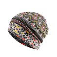 thumbnail image 4 of Maytalsory Bonnet Ethnique Style Hijab Floral Imprimé Coloré Turban Réglable Protection des Oreilles Accessoires de Style Bonnet Jaune Losange 5Set, 4 of 6