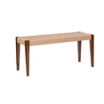 thumbnail image 1 of Pemberly Row Banc Moderne en Bois/cordes Naturelles de 18 Pouces en Brun Chaud, 1 of 8