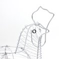 thumbnail image 1 of Chrome Plated Hen Shaped Iron Wire Big egg Egg wire egg Storage Basket Big Egg Holder Rack for Home Kitchen, 1 of 7