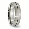 thumbnail image 4 of Bague en Satin Titane Rainurée 6mm Taille 6, 4 of 6