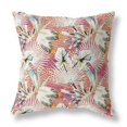 thumbnail image 1 of HomeRoots 414148 26 Pouces Tropical Intérieur & Extérieur Coussin & 44; Blanc & 44; Jaune & Rouge, 1 of 3
