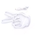 thumbnail image 2 of Neon Sign Light Innovative Victory Gesture Decorative Lamp USB Powered for Bedroom Cabinet Shelf, 2 of 6