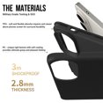 thumbnail image 3 of [Phonesmart] Samsung Galaxy S25 Edge Hard Case, Slim Fitted Hybrid PC Shell Shockproof Scratch Resistant Case Cover, 3 of 4