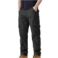 thumbnail image 1 of Pisexur Pantalon Cargo pour Homme Pantalon Classique en Coton Pantalon Décontracté Randonnée Pantalon de Travail avec Poches, 1 of 4