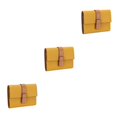 thumbnail image 2 of pitrice Leather Women Purse Rectangular Trifold for Zipper Hasp Stylish Card Holder Photo Folder Wallet Notecase Birthday Gift Yellow 3Set, 2 of 6