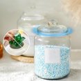 thumbnail image 3 of Bwiyojiz Home Decor Count 2pcs Clear Glass Laundry Jar Storage 2L Container with Lid Large 2pc, Home Gifts, White, 3 of 4