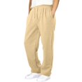 thumbnail image 4 of Men‘S Casual Solid Jogging Elastic Mid Waisted Sports Pants With Pockets Streetwear, 4 of 9