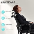 thumbnail image 4 of HOMCOM Ergonomic Office Chair, High Back Mesh Computer Desk Chair, Black, 4 of 10