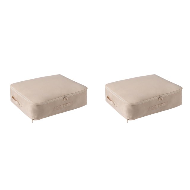 Home Textile Storage Sateen Quilt Down Jacket Compression Bag Silk Quilt Finishing Bag for Bedding and Down Jacket Storage*2 Pack