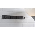 thumbnail image 4 of Era Bar with 4 Hooks Metal Wall Mount Black; Organizer for Hat Clothes Bathrobe, 4 of 4