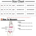 thumbnail image 3 of CEHVOM Women Bikini U-Neck Hollow Out Two-Piece Solid Swimwear Swimsuit Beachwear Set, 3 of 6