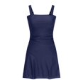thumbnail image 4 of DGMIOCS Women's Ruched High Waisted Bikini Bikini Set Navy XXL, 4 of 5