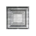 thumbnail image 1 of Fasade Easy Installation Portrait Crosshatch Silver Glue Up Ceiling Tile/ Ceiling Panel (12" X 12" Sample), 1 of 3