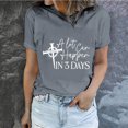 thumbnail image 1 of EGNMCR Chemises de Pâques pour Femmes Manches Courtes Imprimé de Pâques Décontracté Col Rond T-Shirts pour Femmes, 1 of 5