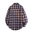 thumbnail image 3 of MeetoTime Long Sleeve Checked Shirts for Men Plaid Printed Lapel Button-Down Shirt Jacket, 3 of 3